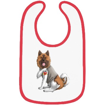 Discover American Akita I Love Mom Tattoo Dog Mothers Day Bibs