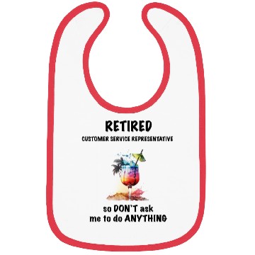 Discover Retired Dentist Vacation Tropical Cocktail Bibs