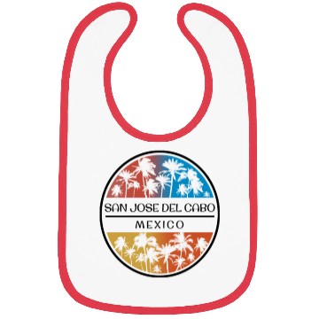Discover San Jose Del Cabo Mexico Palm Tree Stylish Bibs