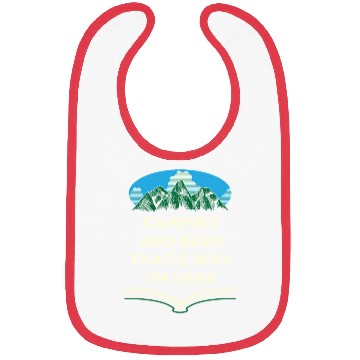 Discover Camping and Beer Camper Drinking Camp Drinker Beer Bibs