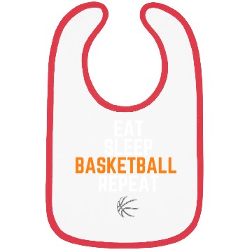 Discover Eat Sleep Basketball Repeat Bibs