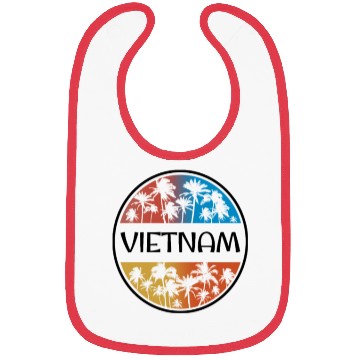 Discover Vietnam Palm Tree Stylish Vacation Souvenir Bibs