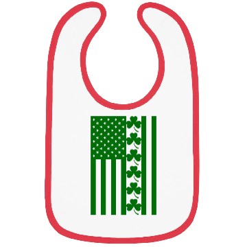 Discover St Patricks Day American Flag Bibs