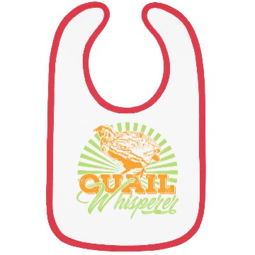 Discover Quail Whisperer Farmer Farming Gift Bibs