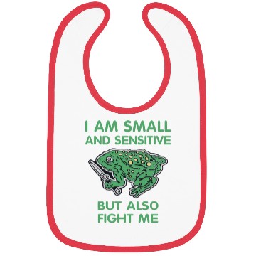 Discover I Am Small And Sensitive Hole Frog Bibs