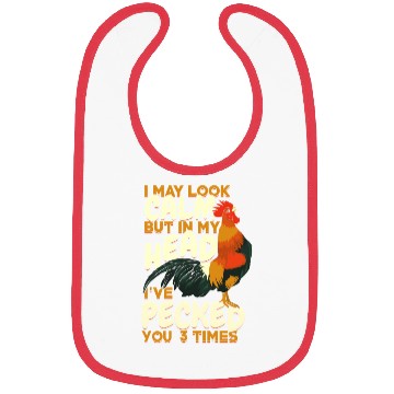 Discover Funny Backyard Chickens Rooster Farmer Gift Bibs