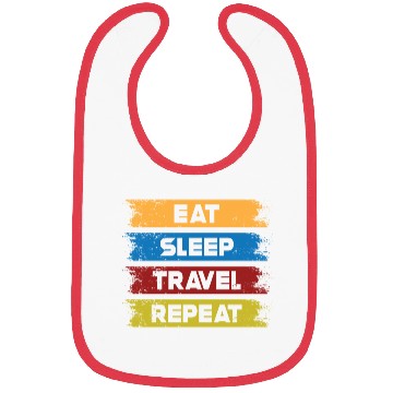 Discover Eat Sleep Travel Repeat Bibs