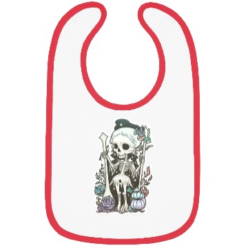 Discover cute Tarot Card Skeleton Nu Goth Bibs