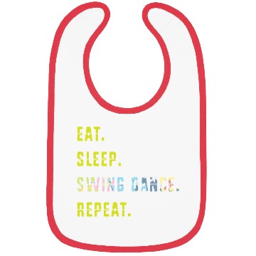 Discover Eat Sleep Dance Repeat Funny Swing Dancing Bibs