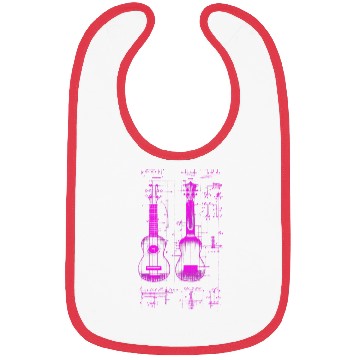 Discover Ukulele Leonardo Da Vinci Sketch Blueprint Bibs