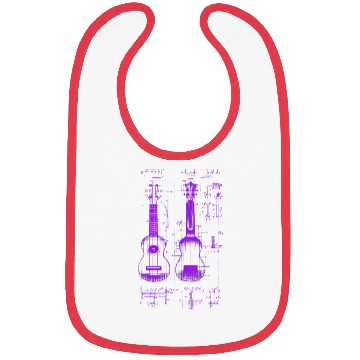 Discover Neon Purple Ukulele Da Vinci Blueprint Bibs