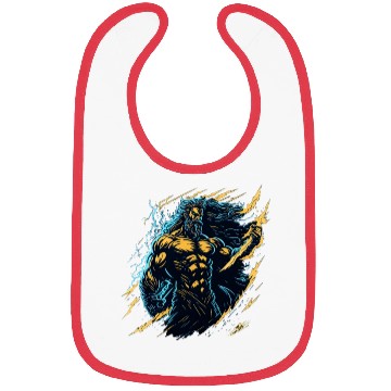 Discover Zeus God of thunder and lightning Bibs