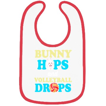 Discover Easter Volleyball Bunny Holiday Rabbit Sport Bibs
