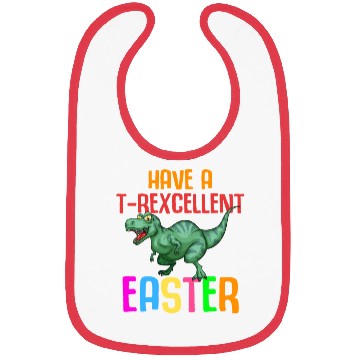 Discover Easter T-rex Dinosaur Rabbit Easter Bunny Holiday Bibs