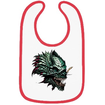 Discover Sharp toothed Menace A Scaly Green Monster Bibs