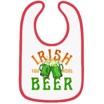 Discover IRISH YOU WERE BEER FUNNY Bibs