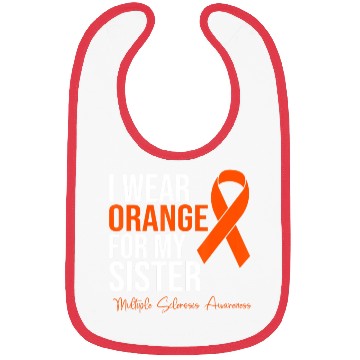 Discover I Wear Orange For My Sister MS Warrior Multiple S Bibs
