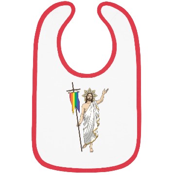 Discover LGBT Jesus Equal Rainbow Christian Bibs