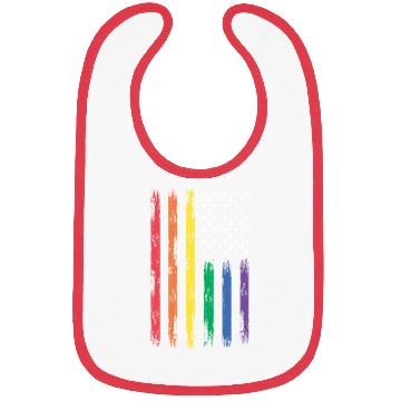 Discover LGBTQ Patriotic Rainbow US Flag Bibs