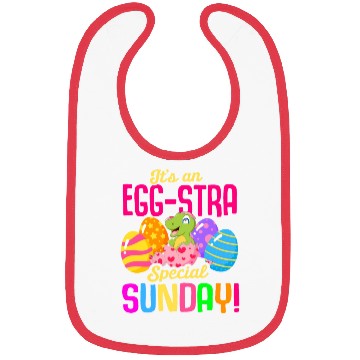 Discover Easter T-rex Dinosaur Rabbit Easter Bunny Holiday Bibs