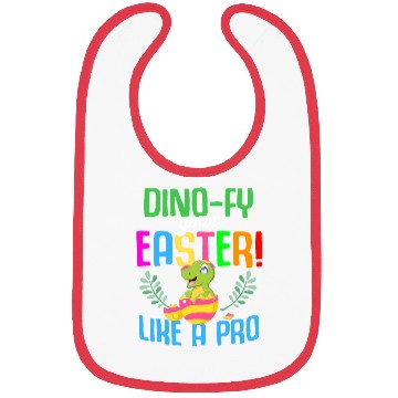 Discover Easter T-rex Dinosaur Rabbit Easter Bunny Holiday Bibs