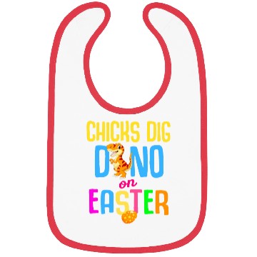Discover Easter T-rex Dinosaur Rabbit Easter Bunny Holiday Bibs