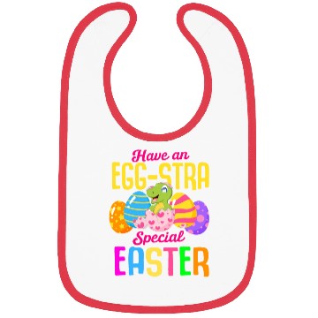 Discover Easter T-rex Dinosaur Rabbit Easter Bunny Holiday Bibs