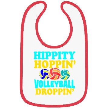 Discover Easter Volleyball Bunny Holiday Rabbit Sport Bibs