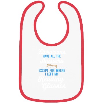 Discover Librarian Bookworm Book Nerd Reading Library Bibs
