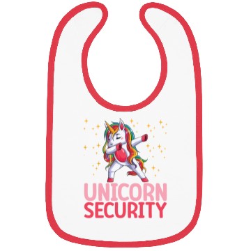 Discover Unicorn Security Funny Unicorn Dabbing Birthday Bibs