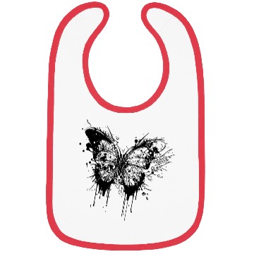 Discover Tattoo Ink Splash Butterfly Bibs