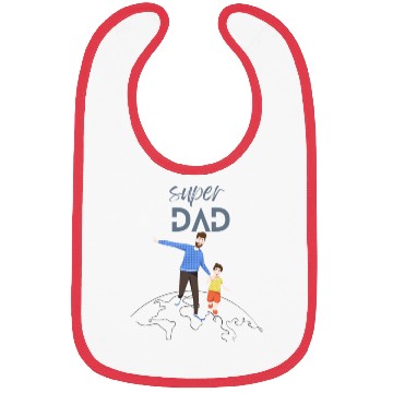 Discover Super Dad Bibs