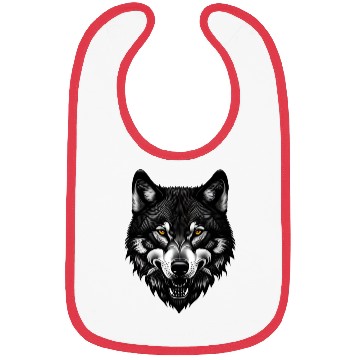 Discover Black Wolf Bibs