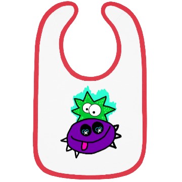 Discover Purple Vibe Star Cartoon Design Bibs