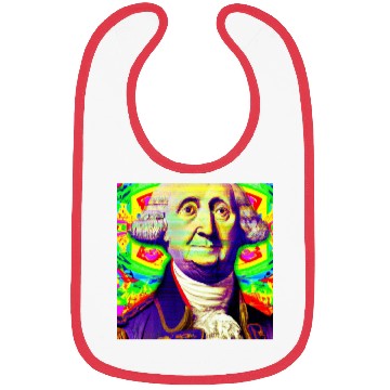 Discover Trippy George Washington Bibs