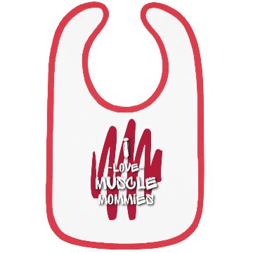 Discover I Love Muscle Mommies Bibs