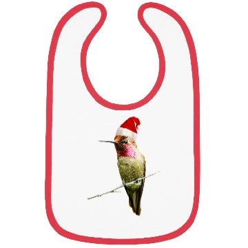 Discover Hummingbird Santa Cute Christmas Hat Design for Bi Bibs