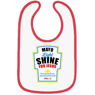 Discover Mayo Light Shine for Jesus Bibs