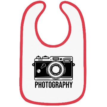 Discover Funny Camera photography quote gift Bibs