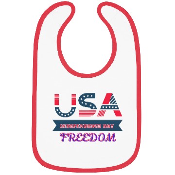Discover Pride Gift For Lovers USA Independence Day Bibs