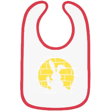 Discover Easter Metalhead Bunny Rock Music Rabbit Bibs