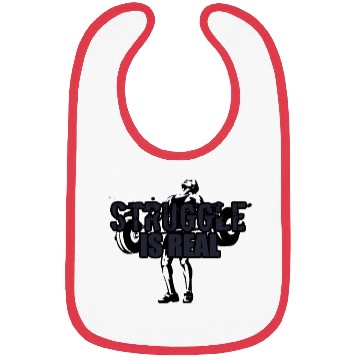 Discover Struggle Is Real - NAVY Bibs