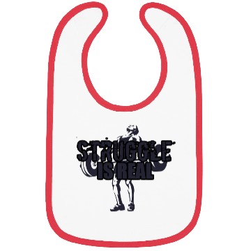 Discover Struggle Is Real - NAVY-ON-NAVY Bibs