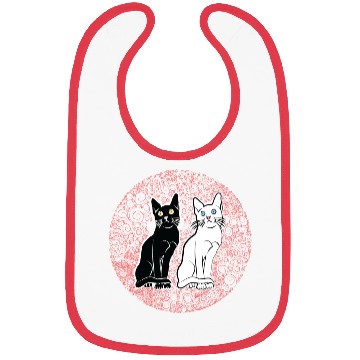 Discover Back & white cat's Bibs