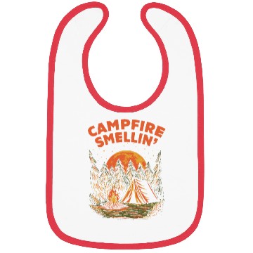 Discover Campfire Smellin Camping Summer Camper Tropical Fa Bibs