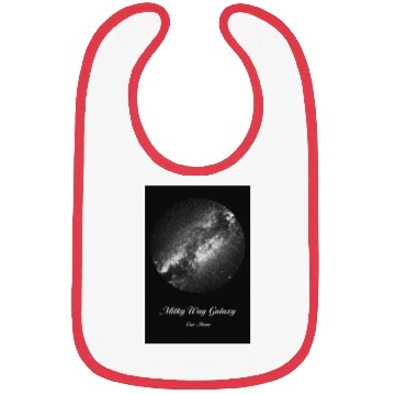 Discover Milky Way galaxy. Our home. Dark theme. Bibs