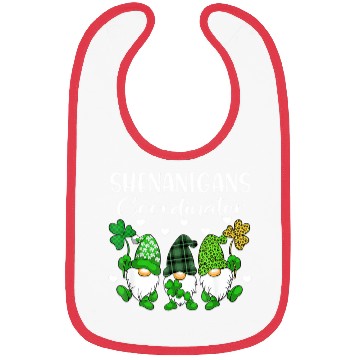 Discover Shenanigans Coordinator Saint Irish Gnomes St Pat Bibs