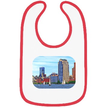 Discover Manhattan NY - Boats By Manhattan Skyline Bibs