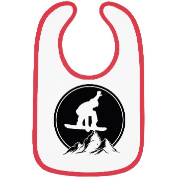 Discover Snowboarder Winter sports Fun Present Bibs