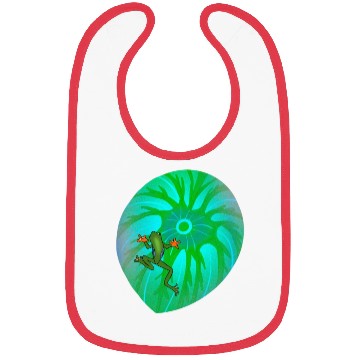 Discover Frog on a Leaf Bibs